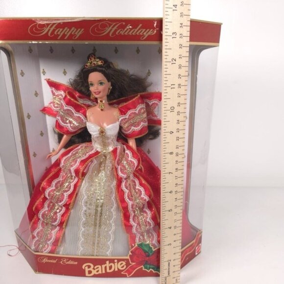 1997 Barbie Happy Holidays Doll Special Edition 10th Anniversary Hallmark 17832‎